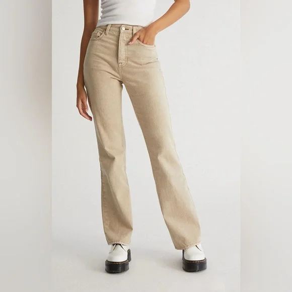 Pacsun Bootcut Beige Jeans PacSun Jeans Pacsun Eco Beige High